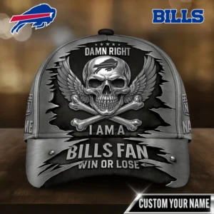 Buffalo Bills | Premium NFL Skull Wings Fan Pride Cap AMCACS000475