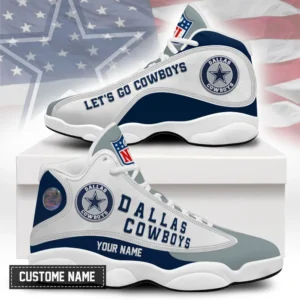 Dallas Cowboys Premium NFL Game Day Air Jordan 13 AMCSHOES000076