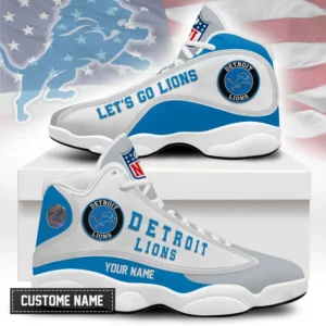 Detroit Lions Premium NFL Game Day Air Jordan 13 AMCSHOES000074