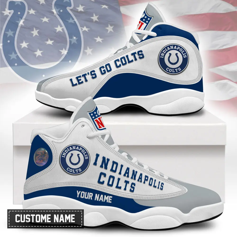 Indianapolis Colts Premium NFL Game Day Air Jordan 13 AMCSHOES000071