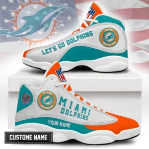 Miami Dolphins Premium NFL Game Day Air Jordan 13 AMCSHOES000068