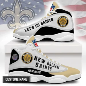 New Orleans Saints Premium NFL Game Day Air Jordan 13 AMCSHOES000065