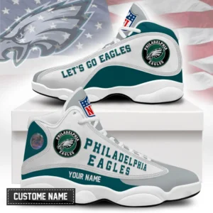 Philadelphia Eagles Premium NFL Game Day Air Jordan 13 AMCSHOES000064