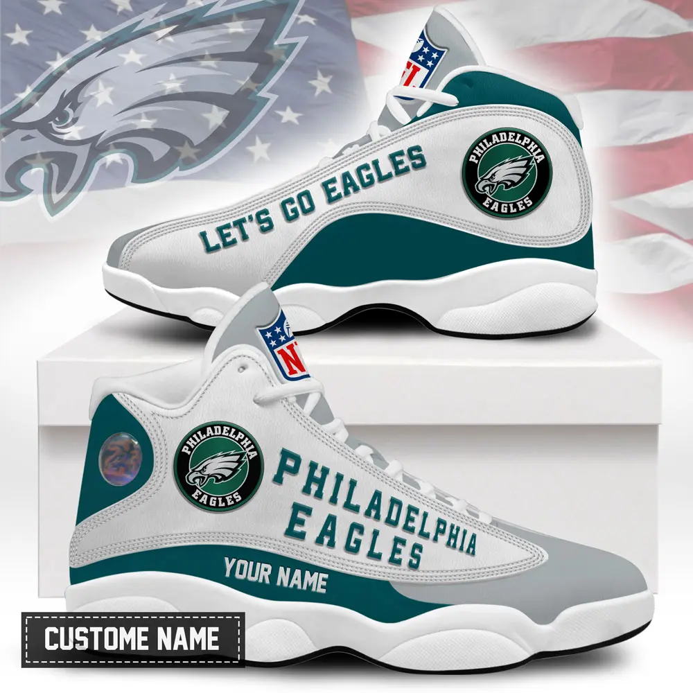 Philadelphia Eagles Premium NFL Game Day Air Jordan 13 AMCSHOES000064