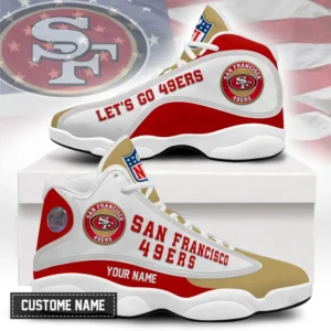 San Francisco 49ers Premium NFL Game Day Air Jordan 13 AMCSHOES000062