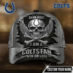 Indianapolis Colts | Premium NFL Skull Wings Fan Pride Cap AMCACS000465