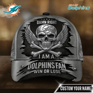 Miami Dolphins | Premium NFL Skull Wings Fan Pride Cap AMCACS000468