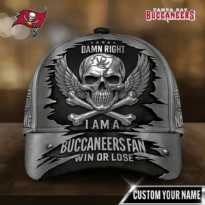 Tampa Bay Buccaneers | Premium NFL Skull Wings Fan Pride Cap AMCACS000455