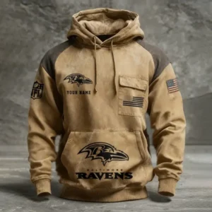 Baltimore Ravens Vintage Outlander Rustic Hoodie AMCCLG001313