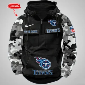 Tennessee Titans Hot Camouflage Multi Pockets Zip Hoodie AMCCLG001208