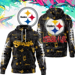 Pittsburgh Steelers | Premium NFL Special Graffiti My Team 4 Life Hoodie AMCCLG001305