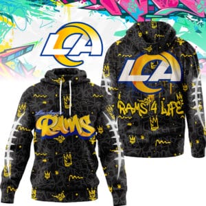 Los Angeles Rams | Premium NFL Special Graffiti My Team 4 Life Hoodie AMCCLG001297