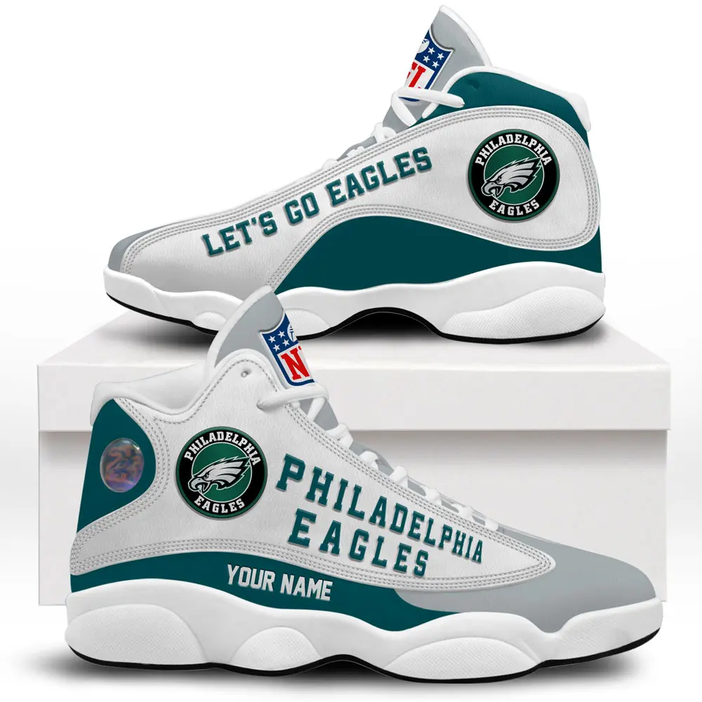Philadelphia Eagles Premium NFL Game Day Air Jordan 13 AMCSHOES000064 - Image 2