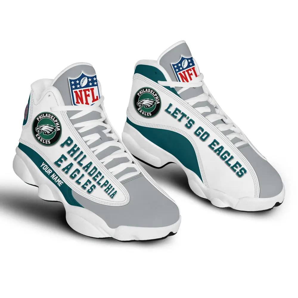 Philadelphia Eagles Premium NFL Game Day Air Jordan 13 AMCSHOES000064 - Image 3