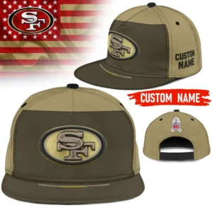 San Francisco 49ers | Premium NFL 2025 Salute to Service Split Panel Snapback Cap AMCACS000500