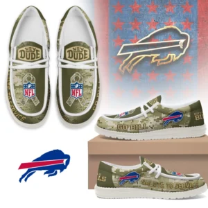 Buffalo Bills | Premium NFL Salute to Service Hey Dude Shoes AMCSHOES000101