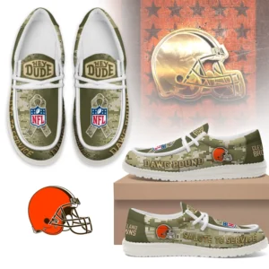 Cleveland Browns | Premium NFL Salute to Service Hey Dude Shoes AMCSHOES000092
