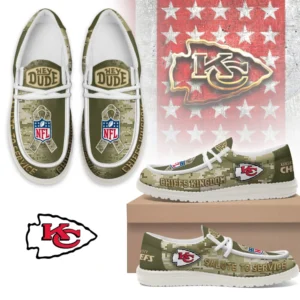 Kansas City Chiefs | Premium NFL Salute to Service Hey Dude Shoes AMCSHOES000095