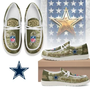 Dallas Cowboys | Premium NFL Salute to Service Hey Dude Shoes AMCSHOES000097