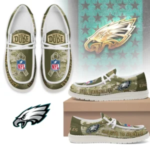 Philadelphia Eagles | Premium NFL Salute to Service Hey Dude Shoes AMCSHOES000082