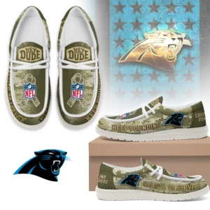 Carolina Panthers | Premium NFL Salute to Service Hey Dude Shoes AMCSHOES000088
