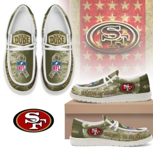 San Francisco 49ers | Premium NFL Salute to Service Hey Dude Shoes AMCSHOES000089