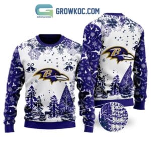 Baltimore Ravens Special Christmas Ugly Sweater Design Holiday Edition AMCCLG001244