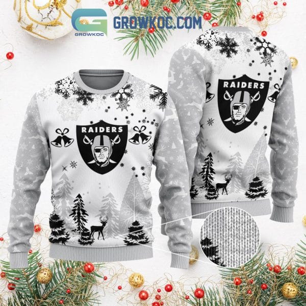 Las Vegas Raiders Special Christmas Ugly Sweater Design Holiday Edition AMCCLG001258 - Image 2