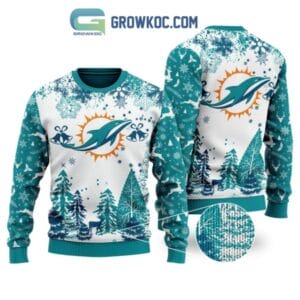 Miami Dolphins Special Christmas Ugly Sweater Design Holiday Edition AMCCLG001261