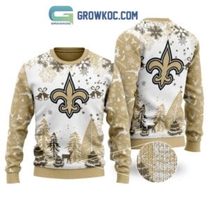New Orleans Saints Special Christmas Ugly Sweater Design Holiday Edition AMCCLG001264