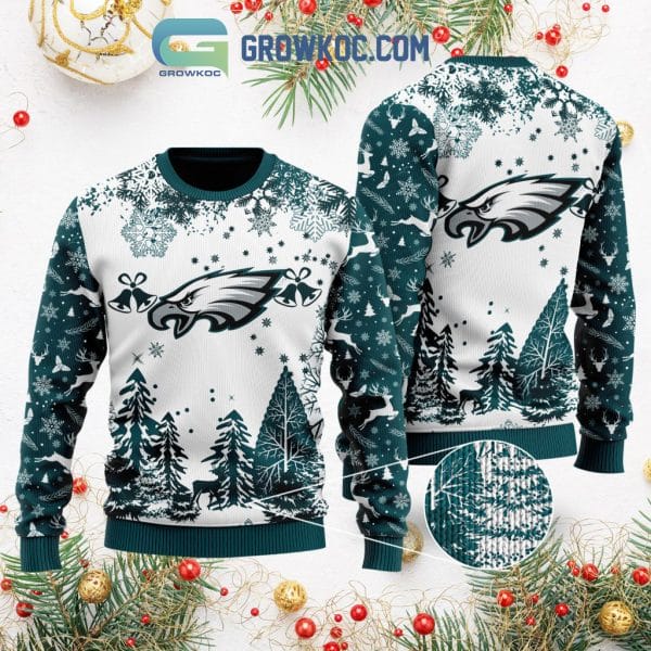 Philadelphia Eagles Special Christmas Ugly Sweater Design Holiday Edition AMCCLG001267 - Image 2