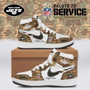 New York Jets Salute To Service Limited Edition High Air Jordan 1 New 2025 AMCSHOES000139