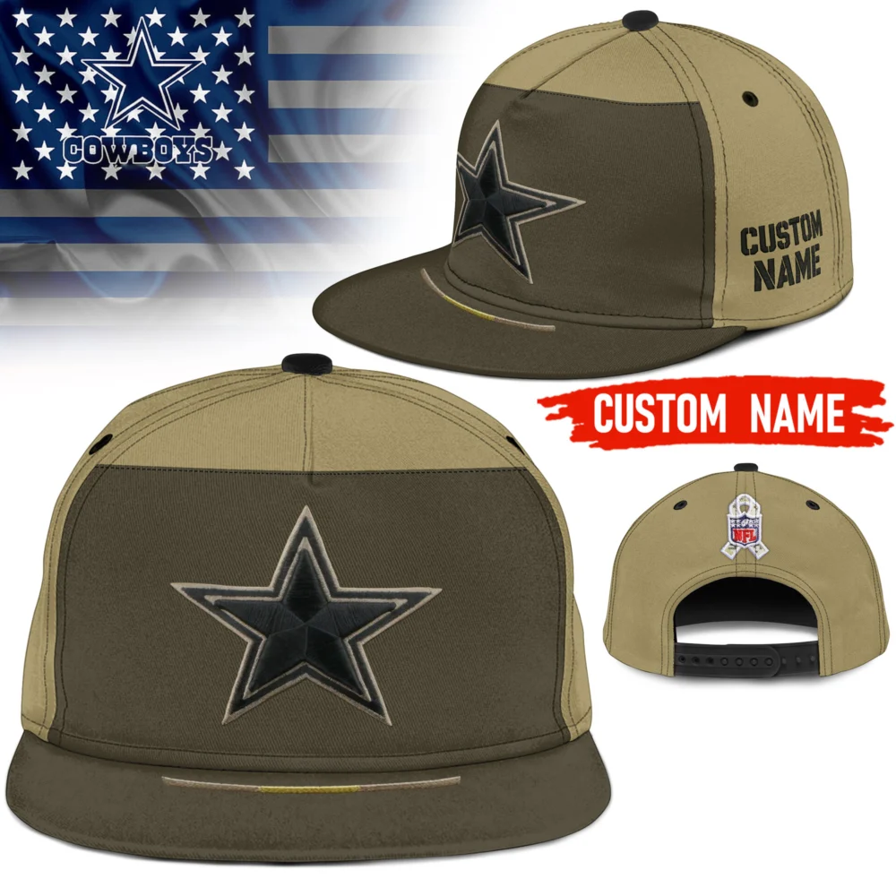 Dallas Cowboys | Premium NFL 2025 Salute to Service Split Panel Snapback Cap AMCACS000504