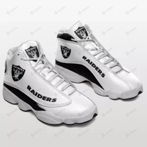 Las Vegas Raiders Personalized Logo Team Air Jordan 13 AMCSHOES000120