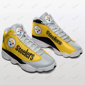 Pittsburgh Steelers Personalized Logo Team Air Jordan 13 AMCSHOES000132