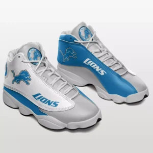 Detroit Lions Personalized Logo Team Air Jordan 13 AMCSHOES000113