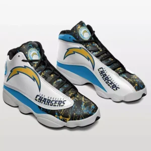 Los Angeles Chargers Personalized Logo Team Air Jordan 13 AMCSHOES000121