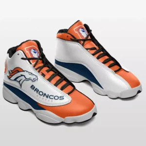 Denver Broncos Personalized Logo Team Air Jordan 13 AMCSHOES000111