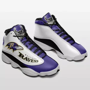 Baltimore Ravens Personalized Logo Team Air Jordan 13 AMCSHOES000104