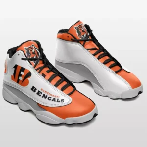 Cincinnati Bengals Personalized Logo Team Air Jordan 13 AMCSHOES000108