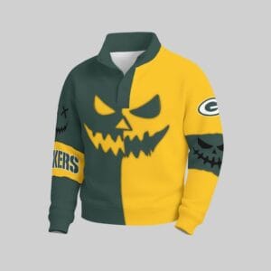 Green Bay Packers x Halloween Stand Collar Sweatshirt AMCCLG001093