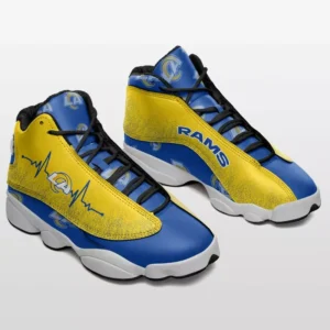 Los Angeles Rams Personalized Logo Team Air Jordan 13 AMCSHOES000122
