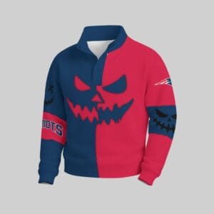 New England Patriots x Halloween Stand Collar Sweatshirt AMCCLG001103