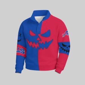 Buffalo Bills x Halloween Stand Collar Sweatshirt AMCCLG001085