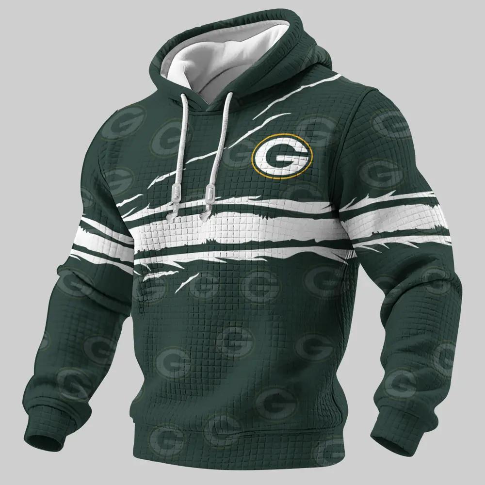 Green Bay Packers Personalized Waffle Hoodie AMCCLG001564