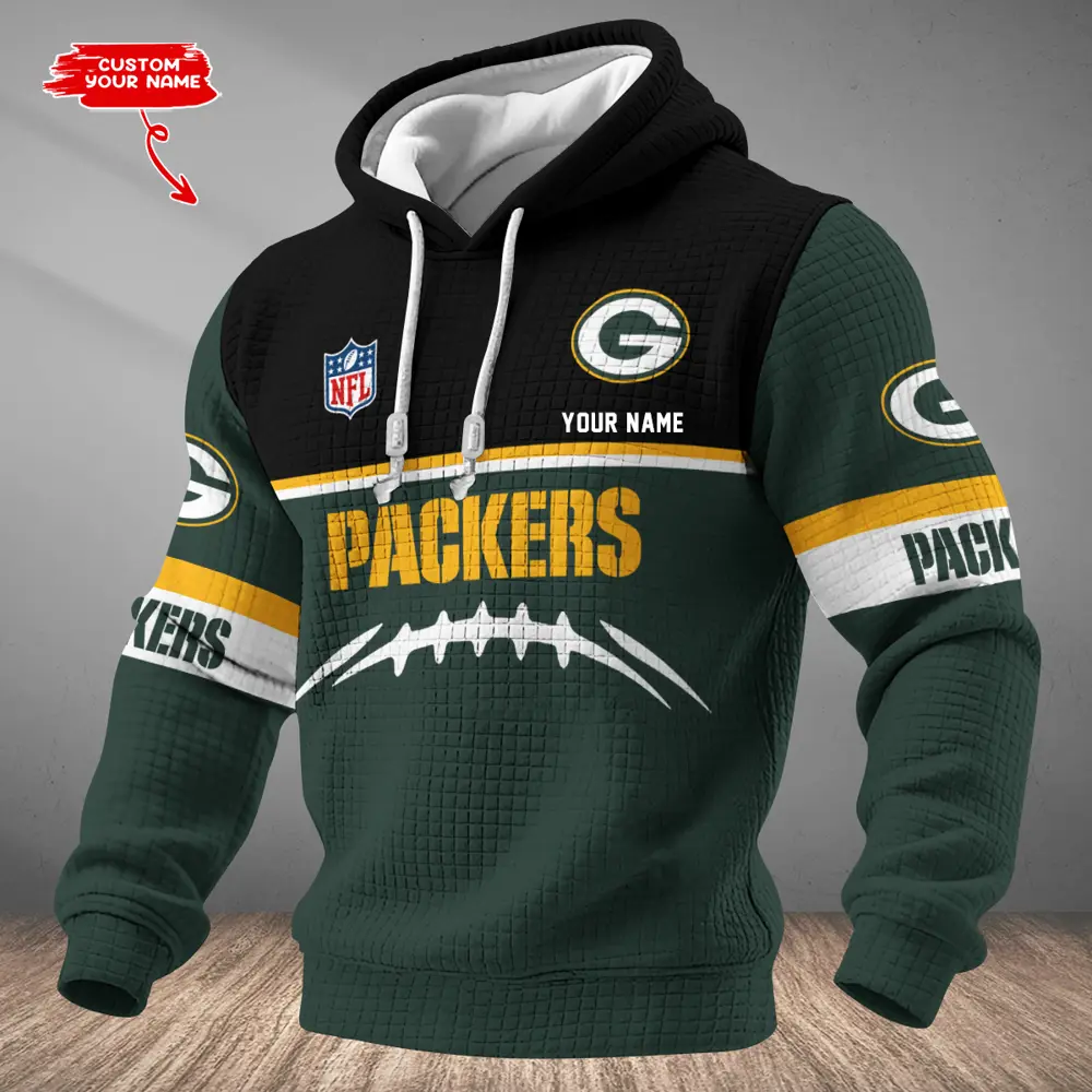 Green Bay Packers Personalized Waffle Hoodie AMCCLG001565