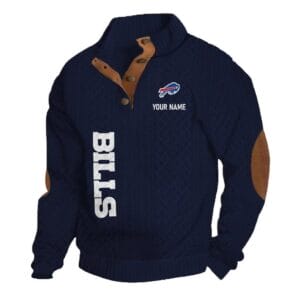 Buffalo Bills Knitted Stand Collar Sweatshirt AMCCLG001343