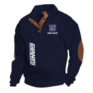 New York Giants Knitted Stand Collar Sweatshirt AMCCLG001352