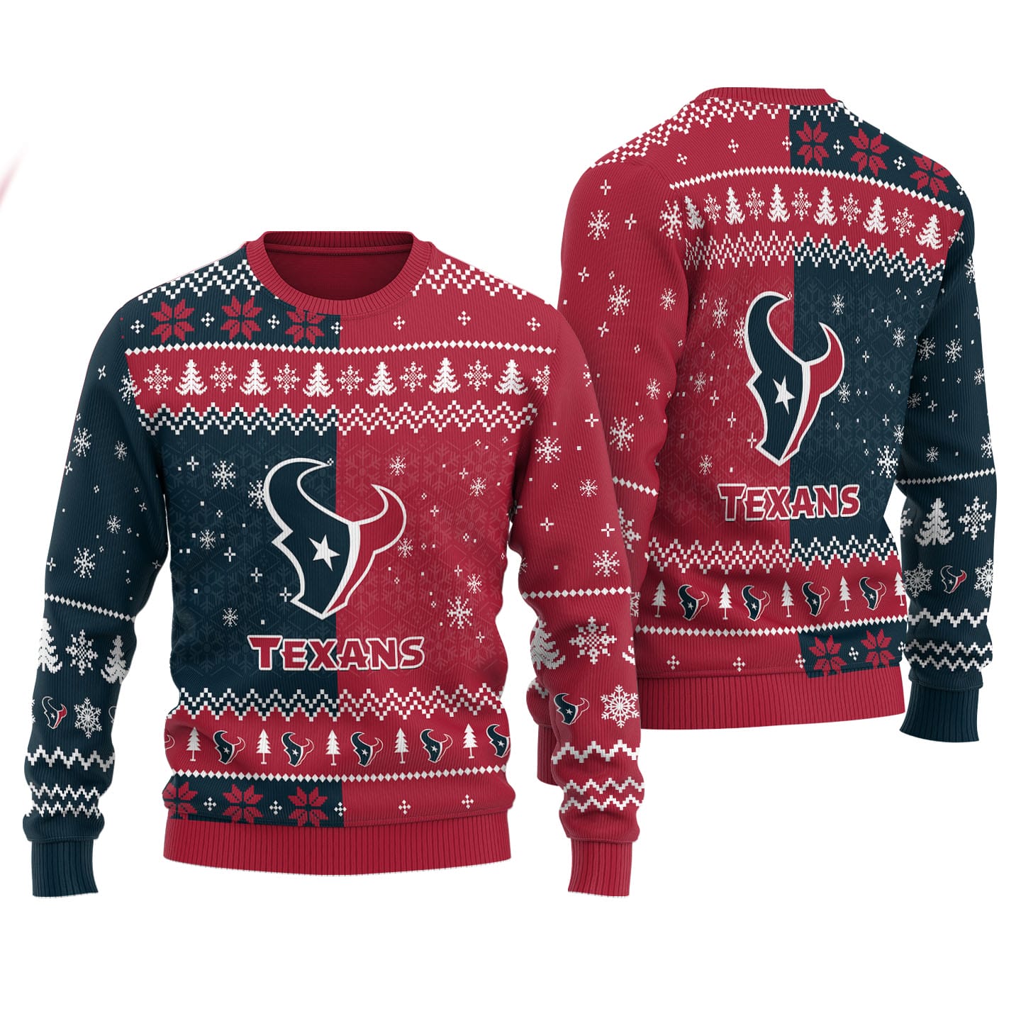 Houston Texans Personalized Ugly Christmas Sweater AMCCLG001815
