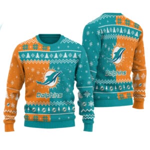 Miami Dolphins Personalized Ugly Christmas Sweater AMCCLG001834